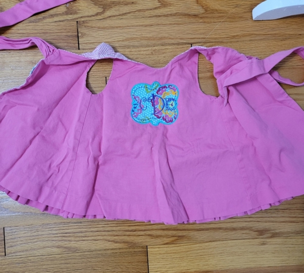 Toddler Girl Easter Outfit 24 M Pink Gingham Easter Eggs Pants Swing Top Ruffles - Picture 5 of 8
